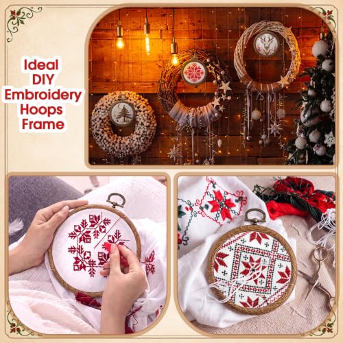 Burbell 15 Pcs 2.4 Inch Round Embroidery Hoops Frame - size: 2.4 Inch