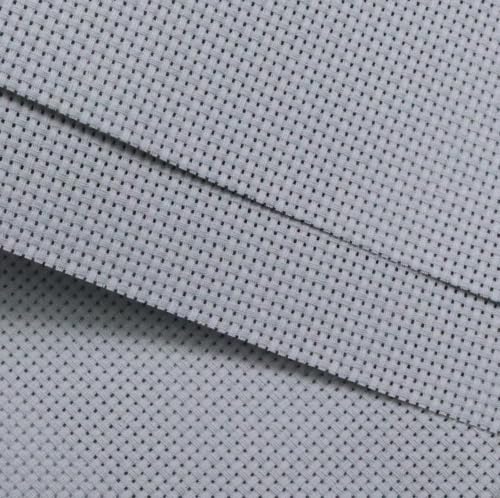 KCS 59" x 1 Yard (93cmx149cm) 11ct Counted Cotton Aida Cloth Cross Stitch Fabric (Light Grey) - color: Light Grey