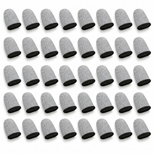 Finger Cots Cut Resistant Protector - 40 Pcs Finger Covers for Cuts, Gloves Life Extender, Cut Resistant Finger Protectors for Kitchen, Work, Sculpture, Anti-Slip, Reusable - size: 40PK