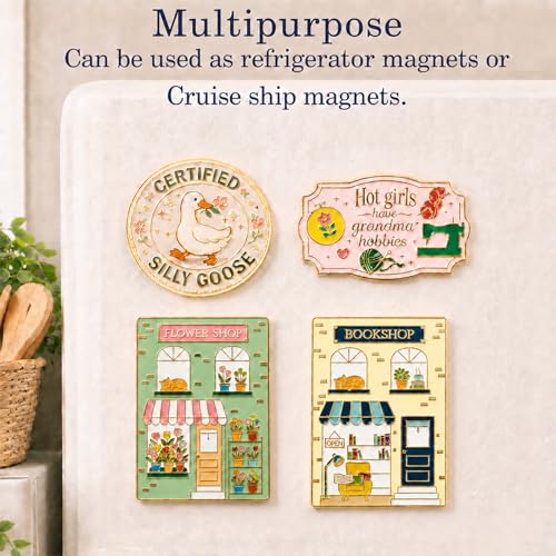 Magnetic Needle Minder, Needle Minder for Cross Stitch Embroidery Sewing, Cute Funny Needleminder Needle Holder, Strong Magnet Needle Nanny, Gift for Women Stitch Lovers, (Embroidery Machine) - color: Embroidery machine