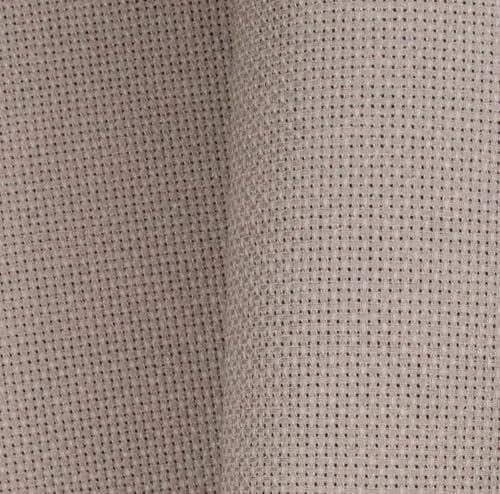 KCS 12" x 59" (30cmx 149cm) 18CT Counted Cotton Aida Cloth Cross Stitch Fabric (Coffee) - color: Coffee