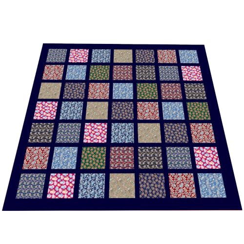 5" 50pcs Precut Cotton Quilting Fabric Squares for Sewing- Small Paisley - color: Small Paisley, size: 50P5"x5"