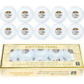 Double Mercerized Egyptian Long Staple Cotton Pearl Thread Ball 10 Grams Rainbow Color Embroidery Thread 10 Balls per Box for Crochet Hardanger Cross Stitch Hand Embroidery,White - color: white