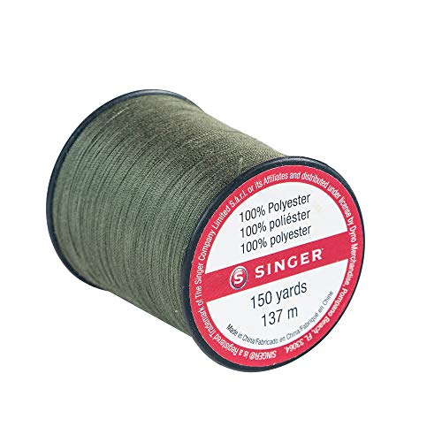 SINGER 60200 All Purpose Polyester Thread, 150-Yard, Olive Green - color: Olive Green, size: 1- Pack