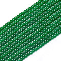 400PCs 4mm Deep Green Jade Glass Beads Bulk, Round Smooth Hole Glass Crystal Beads for Jewelry Making, DIY Bracelets, Necklaces, Bag Charms, Keychains and Craft Projects - color: Jade Deep Green, size: 4MM