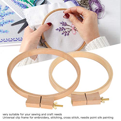 Comdry Quilting Hoop, Oval Universal Practical Embroidery Hoops, for Art Craft Handy Sewing Embroidery Cross Stitch Needle Point Silk Painting