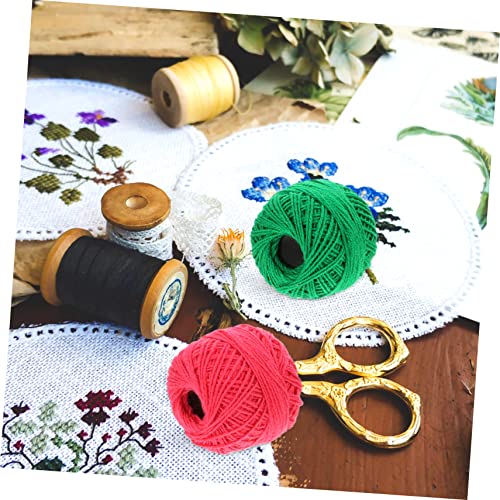 STOBOK 16 Rolls Cross Stitch Thread Crochet Thread Multi-Function Embroidery Bracelet DIY Embroidery Kit Embroideries Making Crafts Cotton Sewing Machine