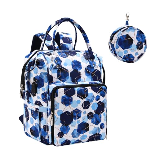 crochet bag,knitting bagBackpack and Tote Bag Storage Bag ，Large capacityYarn Storage Organizer Travel Crochet Bag Women Carrying Crochet Accessories Knitting Needles Crochet - color: BULE