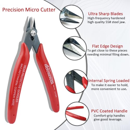 Wire Cutters, 20 PACK, 5 Inch Flush Cutter, Side Cutters - color: 20 Pack
