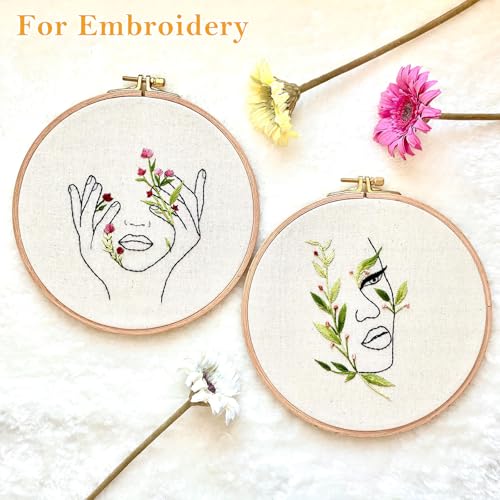 100% Cotton Fabric 3 Yard 44 Inches Wide White Cotton Quilting Fabric Soft Embroidery Quilting Fabric by The Yard, Muslin Fabrics for Sewing Material Apparel Cloth (Pack of 2) - size: 110 cm x 300 cm (Pack of 2)