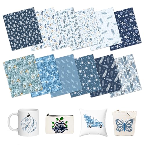 HTVSTD Winter Sublimation Transfer Ink Paper 12 Sheets 12 * 10in - color: fall 16