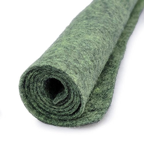 Enchanted Forest - Heather Green - Wool Felt Oversized Sheet - 35% Wool Blend - 1 12x18 inch Sheet