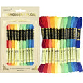 Premium Rainbow Color Embroidery Floss - Cross Stitch Threads - Friendship Bracelets Floss - Crafts Floss - 12 Skeins Per Pack Embroidery Floss,Rainbow Color - color: Rainbow Color