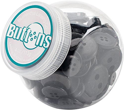 Blumenthal Lansing Company Button Jars Assorted Size Button Jar, Black - color: Black