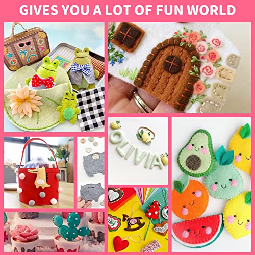 Brown Stiff Felt Sheets Bundle: LOTOFUN 9pcs 8x35Inch Large Felt Sheet for Crafts Children Kids Squares Nonwoven Patchwork DIY Sewing