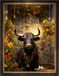 Leczany Cross Stitch Stamped Kit for Beginner - Cows and Flowers | DIY Embroidery Starter Patterns Craft Kit Needlepoint for Adults | 11CT, 3 Strands | 13x16.9 inches - color: 11CT Stamped kits,Cows and Flowers 13x16.9 inches