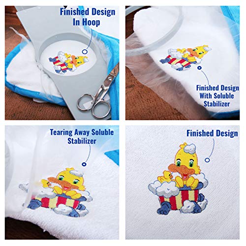 Threadart Cold Water Washaway Embroidery Stabilizer - 12" x 10 yd Roll - size: WASH-AWAY 12"X10YD ROLL