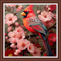 Dimensean Counted Cross Stitch Kit for Beginners, 11CT Unprinted Cross-Stitch Kit Easy Patterns Needlepoint Kit Cross Stitching Embroidery Kit Supplies-Colorful Flowers and Birds 18x18 inch - color: ColornNEW12