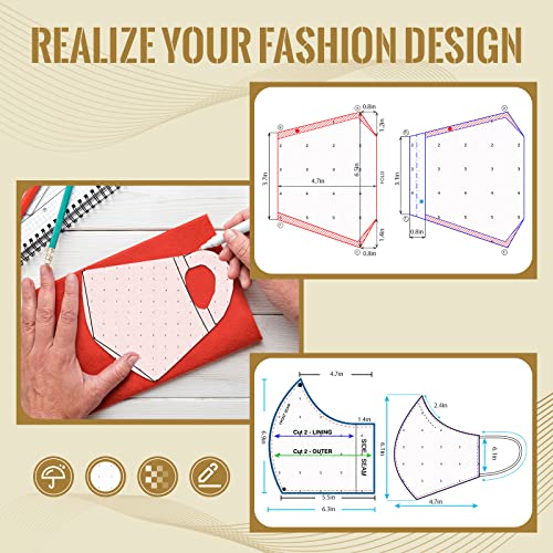 Epakh Dotted Pattern Paper for Sewing, 45 Inch x 10 Yards, Tracing Paper