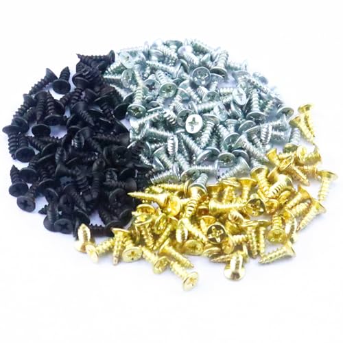 Sawtooth Picture Hangers,100 Pcs Black Steel Photo Frame Hanging Hangers 200 Screws for Wall Clock Paintings Wood Craft Decor Artwork Signs Posters Picture Frame Sketch Hanger,Cross-Stitch (Mix Color) - color: Mix Color