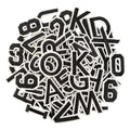 144 Pcs Iron On Letters & Numbers Patches for Tote Bags Hats Clothing Black - color: Black-144, size: Letters & Numbers