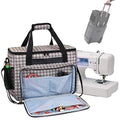 Teamoy Sewing Machine Case, Carrying Tote Bag Storage Organizer, Gray Dots - color: Gray Dots