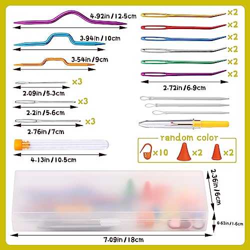 ZMAAGG 43 PCS Yarn Needles, Tapestry Needles, Storage Box, 3 Types - style: Style 2