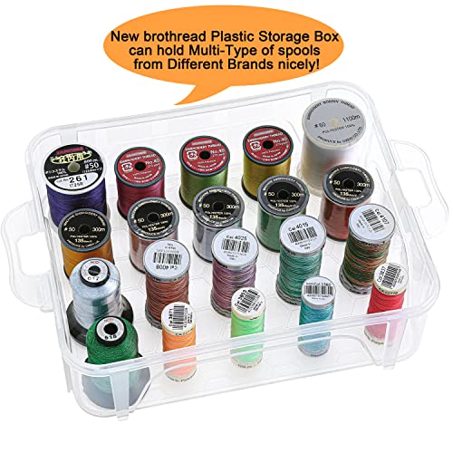 New brothread 3 Layer Stackable Clear Storage Box Organizer - size: 3 Layers