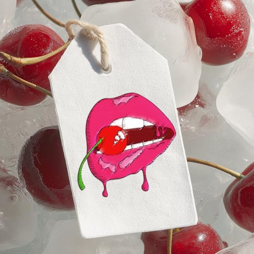 BENECREAT 4 Sheets Cherries Soluble Embroidery Stabilizers, 41pcs Fruit Embroidery Paper with Pre-Printed Sewing Embroidery Stabilizers for Embroidery Hand Sewing Lover Beginners - color: Cherries