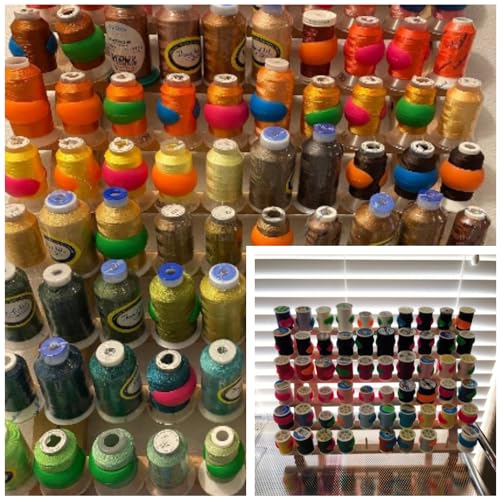 New Brothread 100pcs Thread Spool Huggers - color: Multi-color 100