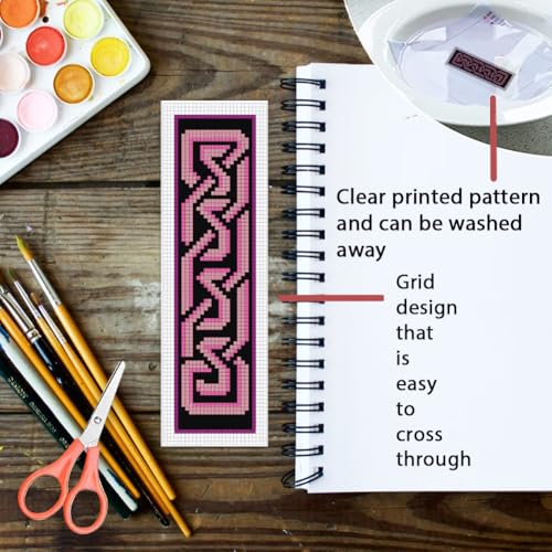 ORIGACH 6 Set Celtic Knot Cross Stitch Bookmark Kit for Beginner - style: Celtic Knot