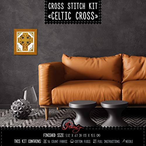 Povitrulya Counted Cross Stitch Kit 'Celtic Cross'