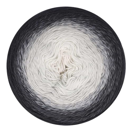 Scheepjes Cotton Whirl Yarn 1000m - 702 Cookies and Cream Gradient Cake - color: 702 Cookies and Cream