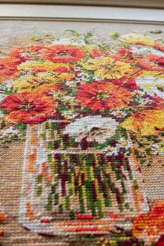 RIOLIS 2306 Field Poppies Counted Cross Stitch Kit 9.5 x 11.75 in - style: Field Poppies 2306