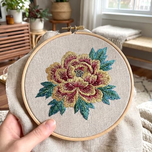 10Colors Metallic Sparkle Embroidery Floss Set, Glitter Cross Stitch Thread Including 10 Skeins Thread, 12pcs Plastic Bobbins and 2pcs Threaders for Cross Stitch DIY Craft (8m 12 Strands)