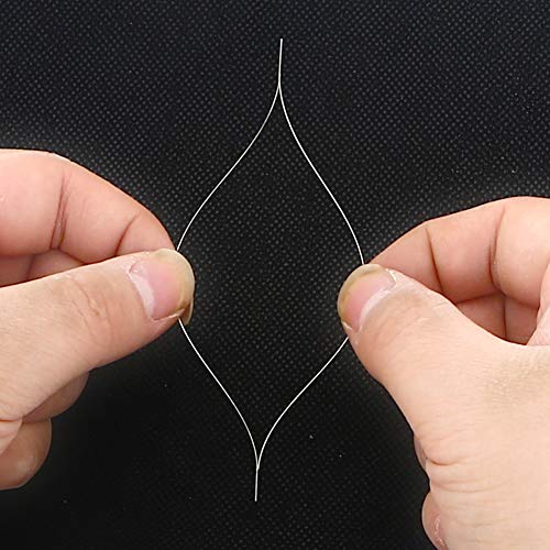 32 Pieces Collapsible Beading Needles, Assorted Size Big Eye Beads Needles Seed Beads Needles Long Straight Embroidery Needles with Needle Bottle for Jewelry Making (5 Size)