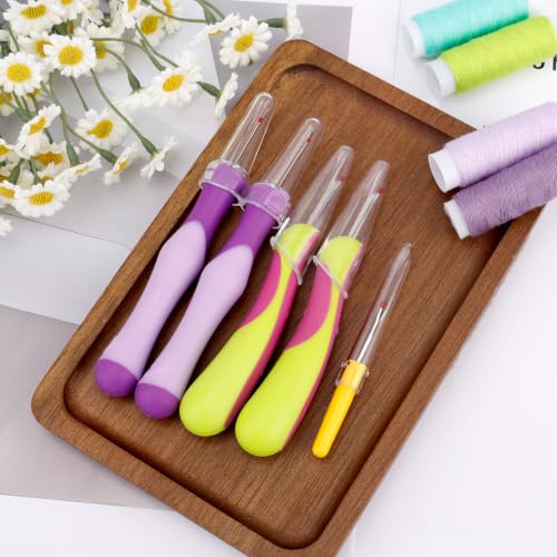 Goktvai 5pcs Seam Ripper for Sewing, Stitch Remover Tool Sewing Stitch Remover Thread Puller Cutter for Needlepoint Embroidery DIY Craft Cross Stitching Needlework Supplies Accessories