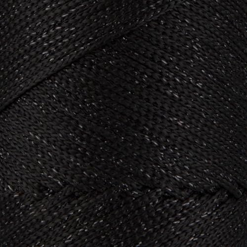 S Sensy 2mm Sparkle-Premium Polypropylene Macrame Cord Black Sparkle 252yds - color: Black Sparkle, size: 1 Skein