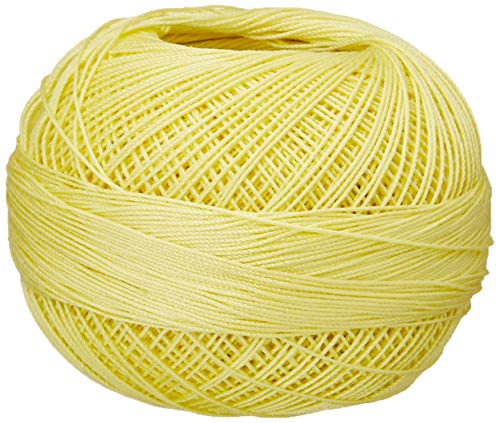 Handy Hands 210-Yard Lizbeth Cotton Thread, 25gm, Light Lemon