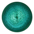 Scheepjes Cotton Whirl 1094yd (1 Cake) - 737 Teal Tempest Gradient Yarn - color: 737 Teal Tempest