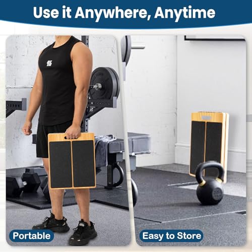 StrongTek Wooden Slant Board, 13-Inch Wide, 5 Adjustable Angles 15°-35°