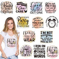Dazaoratix Sarcastic Iron on Patches - 12 PCs Funny Heat Transfer Design Stickers Ready to Press Black Humor Joke Shirts Decals for T-Shirts Men Adult Clothes Women DIY Crafts Clothing Hat Decoration - style: Black Humor-24Pcs