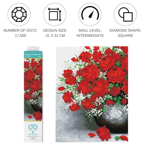 DIAMOND DOTZ Classic Arrangement Flowers Diamond Painting Kit Adults
