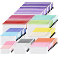EOOUT 64pcs Mesh Zipper Pouch Bags, 8 Sizes Plastic Bags, 15 Colors - style: Multicolor-64pcs
