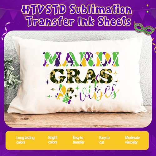 HTVSTD Mask Printed Sublimation Transfer Ink Paper 12 Sheets 12*10in - color: Tuesday12