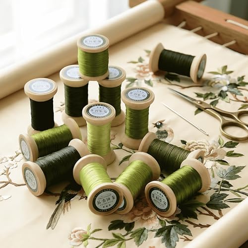 Natural 100% Mulberry Handmade Embroidery Silk Thread Silk Floss (44) - color: 44