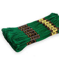 12 Pieces Emerald Green 923 Premium Embroidery Thread | 100% Egyptian Cotton Premium Skeins | Cross Stitch Embroidery Floss | Oeko TEX Certified Stranded Cotton (Emerald Green) - color: Emerald Green