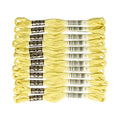 DMC DMC25B #25 Thread Embroidery Thread 12 Bundles #17 Yellow - style: #17 Yellow