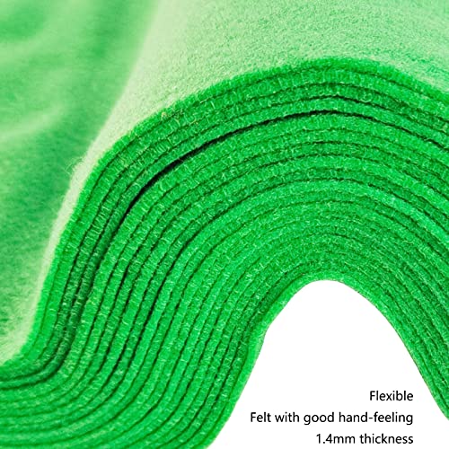 Jtnohx Soft Fluorescent Green Felt Sheets Flexible Felt Fabric for Crafts - color: Fluorescent Green