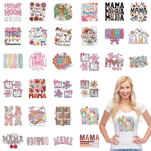 Mama DTF Transfers Ready to Press, Iron on Decals for T-Shirts - color: Mama641